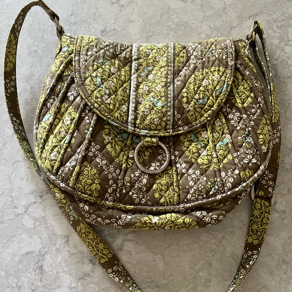Vera Bradley Saddle Up Crossbody Bag in Retired “Sittin’ Pretty in a Tree”